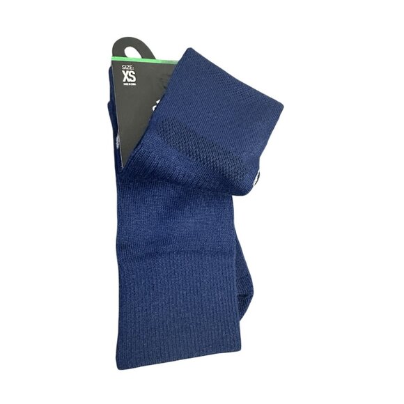 Adidas 1-Pack Over The Calf Baseball/Softball Socks Navy Youth Shoe Size 9C- 1Y - Picture 3 of 4